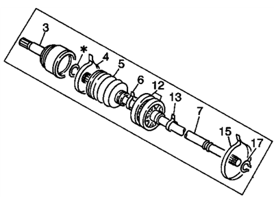 GM 97047079 Joint Kit,Front Wheel Drive Shaft Cv