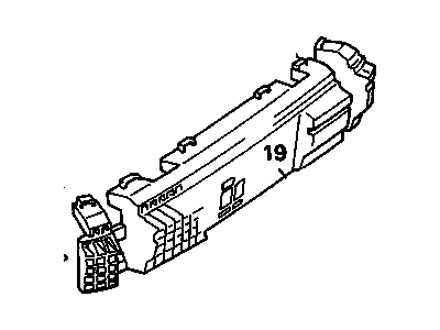 GM 16512165 Absorber, Rear Bumper Fascia Energy