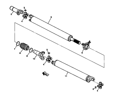 GM 25776618 Shaft Assembly, Front & Rear Propeller