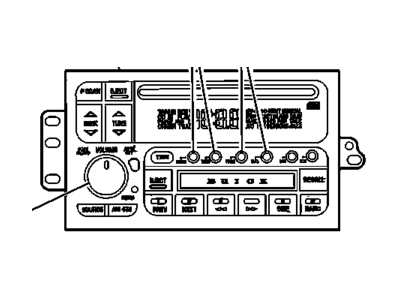 GM 9356754 Radio Assembly, Amplitude Modulation/Frequency Modulation Stereo & Clock & Compact Disc Player