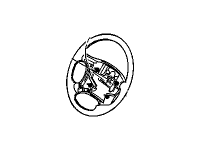 GM 16825170 Steering Wheel Assembly *Graphite