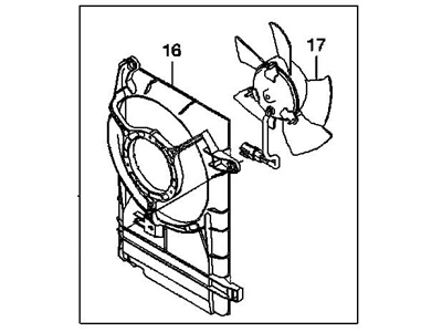 Chevrolet Aveo Radiator fan - 96536520