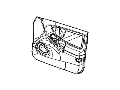GM 22620066 Trim Assembly, Front Side Door (&A31) *Neutral