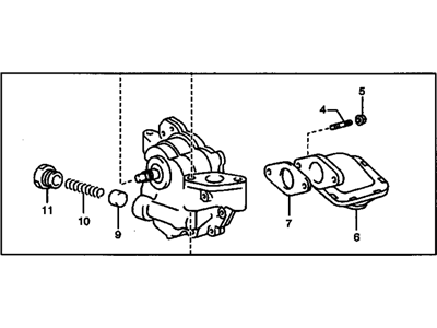 2010 Pontiac Vibe Oil Pump - 19185349