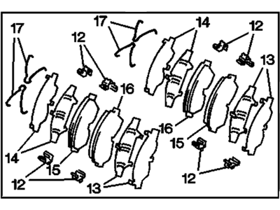 1996 Chevrolet Prizm Brake Pad - 94858707