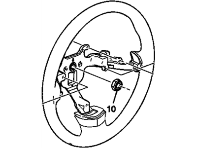 2008 Pontiac Torrent Steering Wheel - 15838779