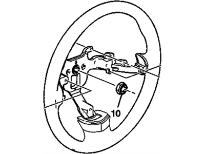 GM 15838779 Steering Wheel Assembly *Ebony