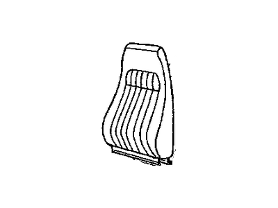 12546393 GM Passenger Seat Back Cover Illustration 1 of 1