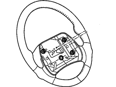 GM 16825299 Steering Wheel Assembly