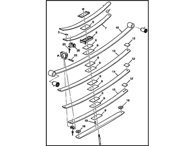 2018 Chevrolet Silverado Leaf Spring - 84992015