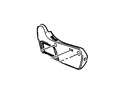 GM 15910655 Cover Assembly, Driver Seat Adjuster Finish *Light Cashmere