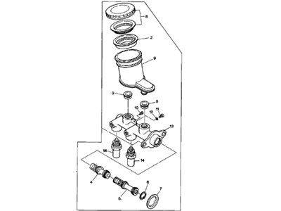 1990 Chevrolet Storm Brake Master Cylinder - 97010337