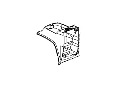 GM 22775335 Compartment Assembly, Front Floor <Use 1C 1J 5300A> *Light Cashmere