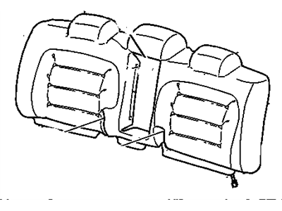 GM 12492804 Cover Asm,Rear Seat Back Cushion *Wheat