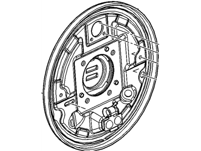 GM 13381393 Plate Assembly, Rear Brake Backing <Use 5B X0001>