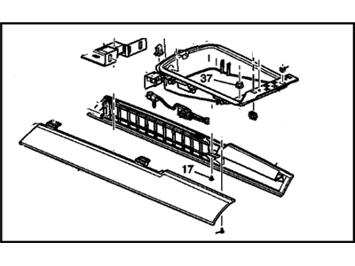 GM 19149483 Console Asm,Front Floor Lower *Cashmere