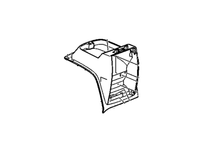 GM 20898109 Compartment Assembly, Front Floor *Cashmere