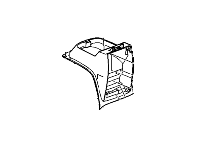 GM 20898112 Compartment Assembly, Front Floor *Cashmere