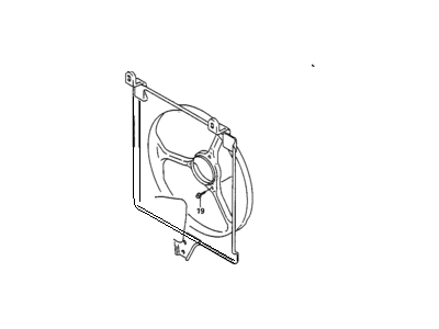 1990 Chevrolet Sprint Fan Shroud - 96060150