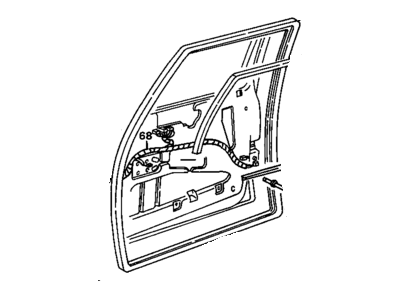 1992 Oldsmobile Silhouette Door Seal - 10279933