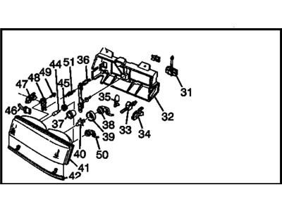 GM 16521473 Headlight Assembly