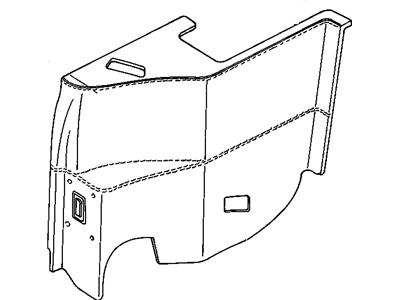 GM 12360586 TRIM, Rear Quarter Trim