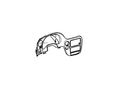 GM 10355824 Instrument Panel Accessory Trim Plate 10355824 GM Instrument Panel Accessory Trim Plate Illustration 1 of 1