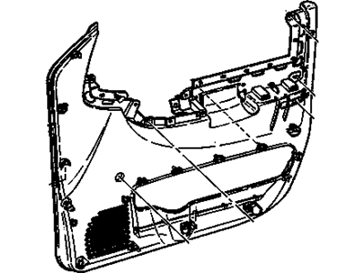 GM 10315631 Panel Assembly, Front Side Door Trim *Gray M