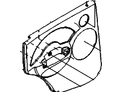 GM, GM 96427700 Trim Asm - Rear Side Door *Gray