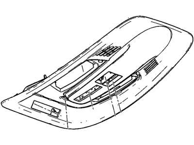 GM 22753272 Console Assembly, Roof *Titanium