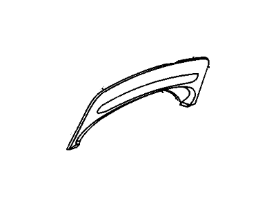 GM 10423878 Cover Assembly, Rear Compartment Lift Window Inner Panel <Use 1C6J*Neutral 10423878 GM Cover Assembly, Rear Compartment Lift Window Inner Panel <Use 1C6J*Neutral Illustration 1 of 1