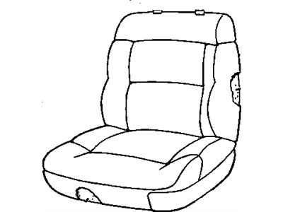 GM 88951716 Cover Asm,Driver Seat Back Cushion *Shale