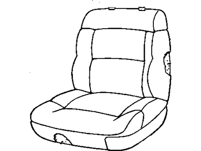 16802951 GM Seat Back Cushion Cover Illustration 1 of 1