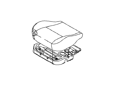 2004 Chevrolet Aveo Seat Cushion Pad - 96409932