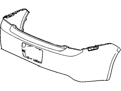 GM 20959329 Rear Bumper, Bumper Cover