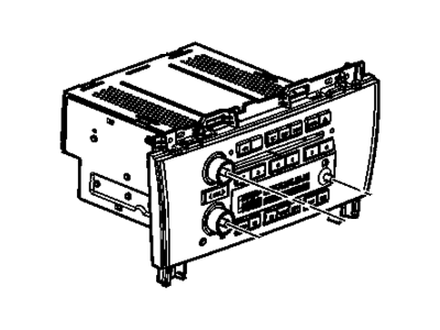 GM 10391272 Radio Assembly, Amplitude Modulation/Frequency Modulation Stereo & Clock & Audio Disc