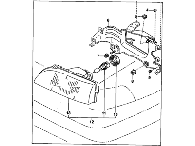 GM 94848876 Headlamp,(LH)