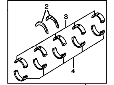 Chevrolet Storm Crankshaft Thrust Washer Set - 94360465