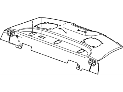 GM 19332842 Trim Asm,Rear Window Panel *Titanium