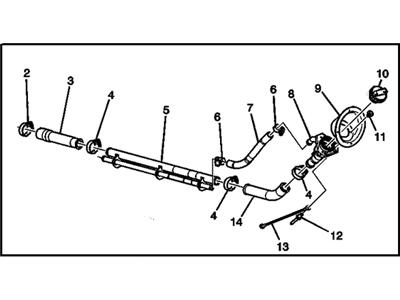 2019 GMC Sierra Fuel Filler Hose - 84327855