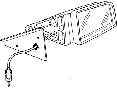 GM 20333778 Mirror Assembly