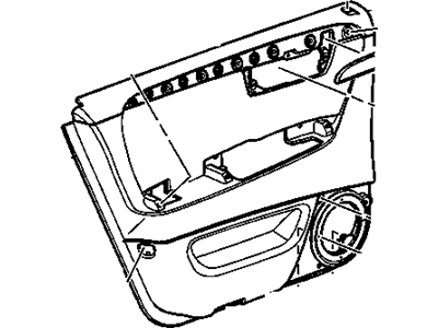 GM 15872858 Trim Assembly, Rear Side Door *Shale