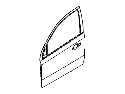 96897332 GM Front Side Door Outer Panel Illustration 1 of 1