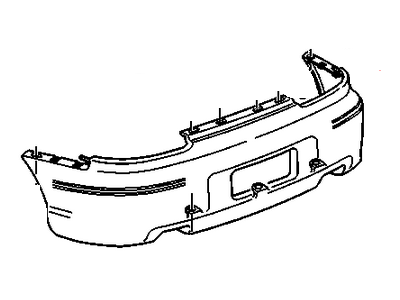 2002 Pontiac Grand Prix Bumper - 88893302