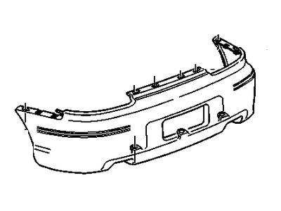 GM 88893302 Rear Bumper Cover (Fully Primed)