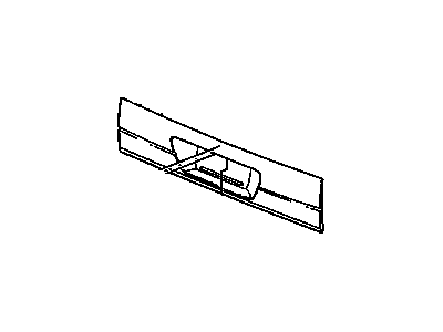 GM 88980064 Molding Asm,End Gate Center *Charcoal *Charcoal
