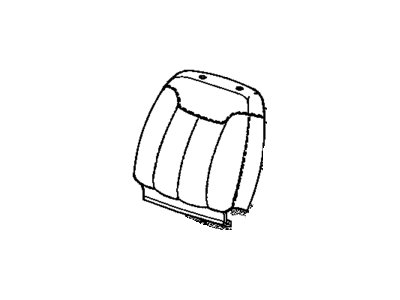 12381664 GM Cover,Driver Seat Back <Use 1C7M*Blue Illustration 1 of 1