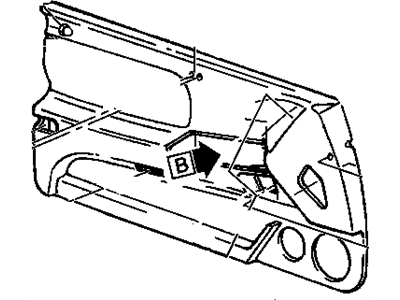 12373700 GM Front Door Trim Illustration 1 of 1