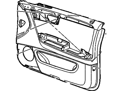 GM 96406752 Trim Asm,Front Side Door