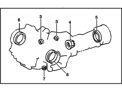 2004 Pontiac Vibe Transfer Case Seal - 88974706